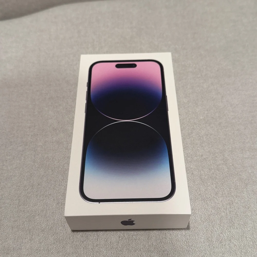 Apple iPhone 14 Pro empty box only. Deep purple 1TB